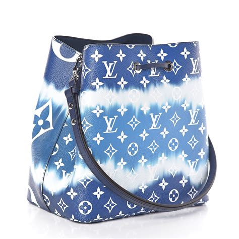 lv escale neonoe blue|neonoe bucket bag.